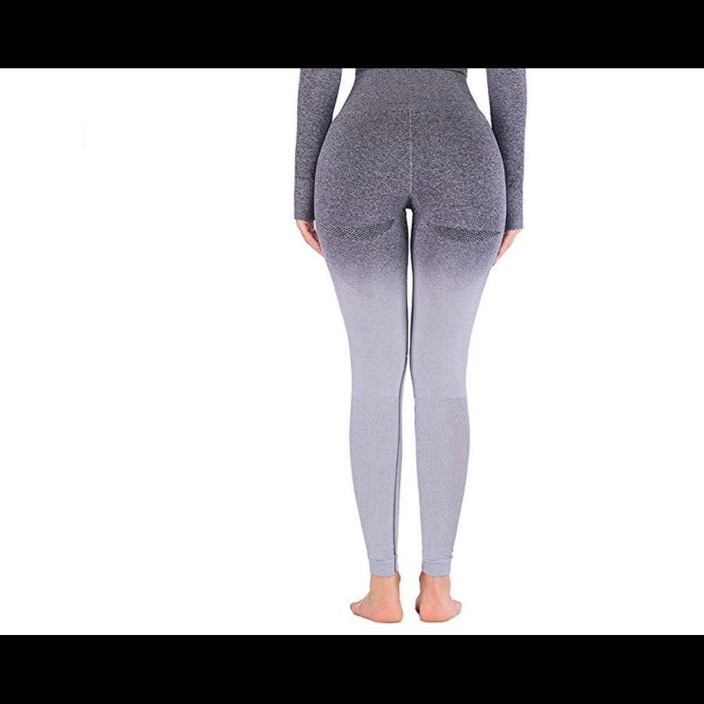 Ombré gray leggings
